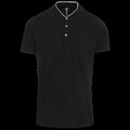Polo cuello mao para hombre Black / Oxford Grey S