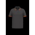 Polo manga corta hombre Dark Grey / Orange S