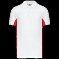 Polo manga bicolor hombre White / Red 3Xl