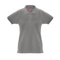 Polo de mujer cuello y mangas de canalé