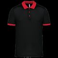 Polo entallado y estilo moderno Black / Red 3Xl