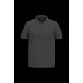 Polo piqué manga corta de algodón Dark Grey M