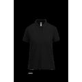 Polo mujer algodón ring-spun Black Xs