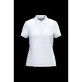 Polo piqué de manga corta de mujer White L