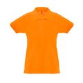 Polo de mujer cuello y mangas de canalé