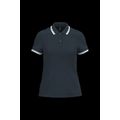 Polo a rayas mujer manga corta Navy / White S