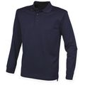 Polo clásico de manga larga unisex Navy 3Xl