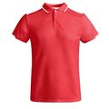 Polo Poliéster Reciclado Antibacteriano Rojo/Blanco 3Xl