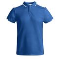 Polo Poliéster Reciclado Antibacteriano Royal/Blanco Xl