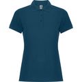 Polo mujer manga corta entallado Azul Luz De Luna M