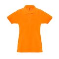 Polo de mujer cuello y mangas de canalé