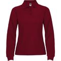 Polo mujer manga larga Granate Xl