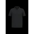 Polo piqué manga corta de algodón Black Xxl
