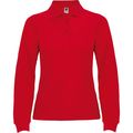 Polo mujer manga larga Rojo Xl