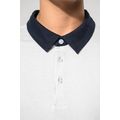 Polo bicolor hombre algodón