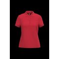 Polo piqué de manga corta de mujer Red S