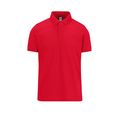 Polo manga corta hombre algodón preencogido Red L