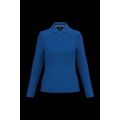 Polo manga larga mujer algodón lavable Royal Blue L