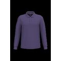 Polo manga larga hombre algodón piqué Purple Xl