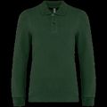 Polo manga larga infantil algodón Forest Green 4/6 Ans