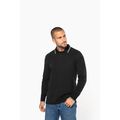 Polo ajustado manga larga hombre
