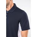 Polo manga bicolor hombre