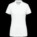 Polo de algodón de manga corta de chica White Xl