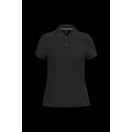 Polo manga corta mujer algodón Black 3Xl