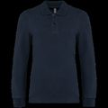 Polo manga larga infantil algodón Navy 4/6 Ans