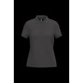 Polo piqué de manga corta de mujer Dark Grey Xxl