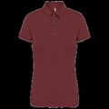 Polo básico de manga corta para mujer Wine S