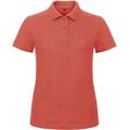 Polo entallado para mujer 100% algodón Pixel Coral Xl