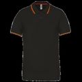 Polo de manga corta algodón Black / Red / Yellow Xxl