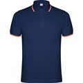 Polo de manga corta Adorno de bandera Marino Xl