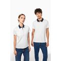 Polo bicolor hombre algodón