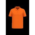 Polo piqué manga corta de algodón Orange 3Xl