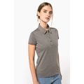 Polo básico de manga corta para mujer