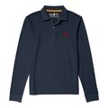 Polo slim manga larga Dark Sapphire 3Xl