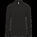 Polo piqué manga larga 100% algodón Black 4Xl