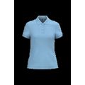 Polo manga corta mujer algodón Sky Blue 3Xl