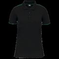 Polo ropa profesional mujer Black / Kelly Green 3Xl