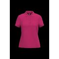 Polo piqué de manga corta de mujer Fuchsia S