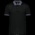 Polo entallado y estilo moderno Black / Sporty Grey Xxl