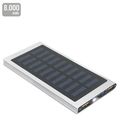 Power Bank 8000mAh Solar con Linterna