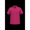 Polo de algodón manga corta para hombre Fuchsia Xl