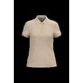 Polo manga corta mujer algodón Light Sand L
