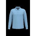 Polo manga larga hombre algodón piqué Sky Blue L