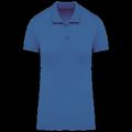 Polo de mujer de algodón orgánico Light Royal Blue Xs