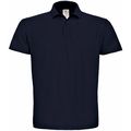 Polo hombre cuello canalé Navy S