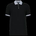 Polo bicolor hombre Black / Oxford Grey 4Xl